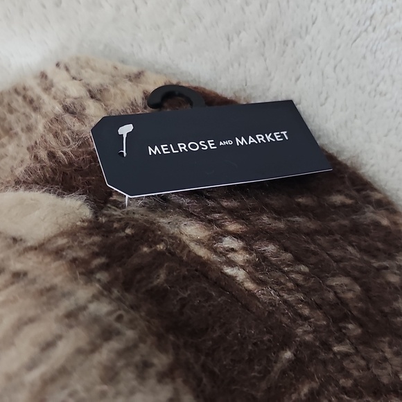 NWT Melrose & Market Plaid Eyelash Bucket Hat Rust Combo One Size - Picture 4 of 13